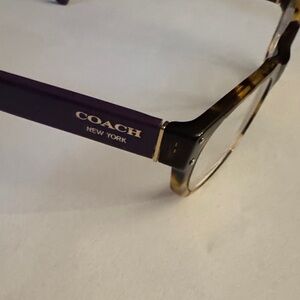 Coach Purple and Tortoise Glasses